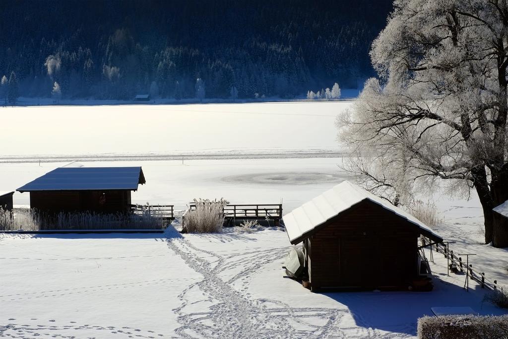 Draxl-Hof Ferienwohnungen Weissensee Exterior foto